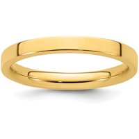 Alianza de Boda Plana Comfort Fit 2.5 mm Oro Amarillo 585