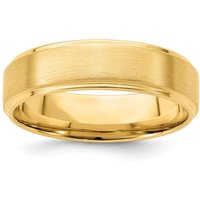 Alianza de Boda Cepillada Comfort Fit 6 mm Oro Amarillo 585