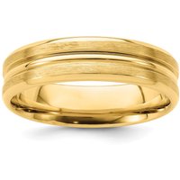 Alianza de Boda Ranurada 6 mm Oro Amarillo 585