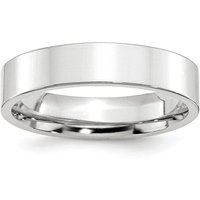 Alianza de Boda Plana de Platino 5 mm