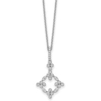 Collar Bloom de Diamantes de Laboratorio Oro Blanco 585 (14K)