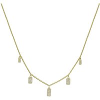 Collar con Charm de Diamantes Naturales Diamante Natural Oro Amarillo 585 (14K)