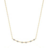 Collar de Diamantes Curved Bar Diamante de Laboratorio Oro Amarillo 585 (14K)