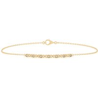 Pulsera Ajustable Abrazos y Besos Diamante de Laboratorio Oro Amarillo 585 (14K)
