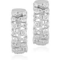 Pendientes de Aro con Diamantes Naturales 0.55 ct. tot. Oro Blanco 585 (14K)