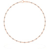 Choker de Diamantes Redondos Espaciados Diamante de Laboratorio Oro Rosa 585 (14K)
