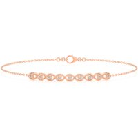 Pulsera de Diamantes Círculo de la Vida Diamante de Laboratorio Oro Rosa 585 (14K)