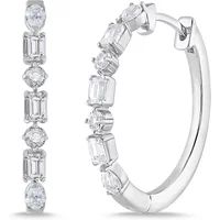Aros Medley 24 mm 1.50 ct. tot. Diamante de Laboratorio Oro Blanco 585 (14K)