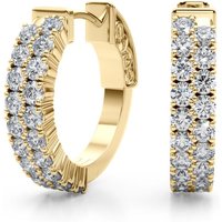 Aros con Diamantes 1.14 ct. tot. Diamante de Laboratorio Oro Amarillo 585 (14K)