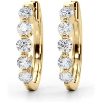 Aros con Diamantes 1.00 ct. tot. Diamante de Laboratorio Oro Amarillo 585 (14K)