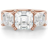 Anillo de Compromiso Allure Asscher 2.50 ct Diamante de Laboratorio Oro Rosa 750 (18K)
