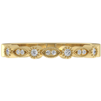 Alianza de Boda Cuatro Piedras Diamante de Laboratorio Oro Amarillo 585