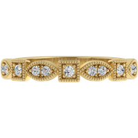 Alianza de Boda Seinne Pavé 2.20 MM Diamante de Laboratorio Oro Amarillo 417