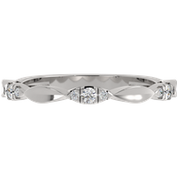 Alianza de Boda M-Prong 1.80 MM Diamante de Laboratorio Oro Blanco 417