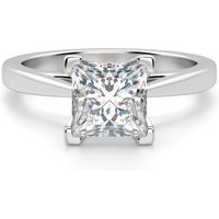 Anillo de Compromiso Corte Princesa 2.00 ct Cathedral Diamante de Laboratorio Oro Blanco 585 (14K)