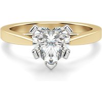 Anillo de Compromiso Corte Corazón 2.00 ct Cathedral Diamante de Laboratorio Oro Amarillo 585 (14K)