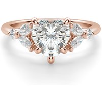 Anillo de Compromiso Corte Corazón 1.75 ct Haven Diamante de Laboratorio Oro Rosa 585 (14K)