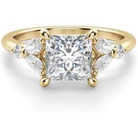 Anillo de Compromiso Corte Princesa 0.75 ct Haven Diamante de Laboratorio Oro Amarillo 585 (14K)