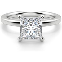 Anillo de Compromiso Arezzo Clásico Corte Princesa 0.50 ct Diamante Natural Platino 950