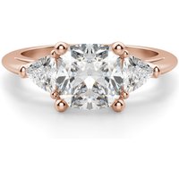 Anillo de Compromiso Cojín 1.00 ct Timeless Diamante Natural Oro Rosa 750 (18K)