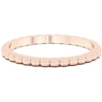 Klasyczna Obrączka Ślubna Chain Set 585 Różowe Złoto (14K)