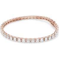 4 Prong Szmaragdowa Tenisowa Bransoletka s Laboratoryjnym Diamentem 8,00 krt z 14K (585) różowego złota