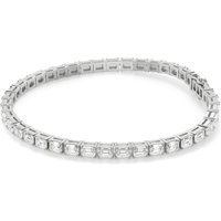 4 Prong Szmaragdowa Tenisowa Bransoletka s Laboratoryjnym Diamentem 8.00 krt z białego złota pr. 14K (585)