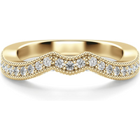 Obrączka Ślubna Briar Rose Naturalny Diament 585 Żółte Złoto (14K)