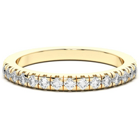Obrączka Ślubna Manhattan Bold Laboratoryjny Diament 585 Żółte Złoto (14K)