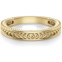 Klasyczna Obrączka Ślubna Sage 585 Żółte Złoto (14K)