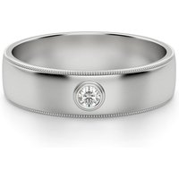 Atlas Męska Obrączka Ślubna Laboratoryjny Diament 585 Białe Złoto (14K)
