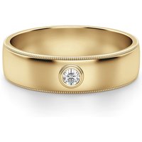 Atlas Męska Obrączka Ślubna Laboratoryjny Diament 585 Żółte Złoto (14K)
