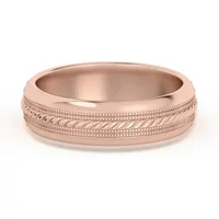 Single Rope Obrączka Ślubna 585 Różowe Złoto (14K) 5 MM