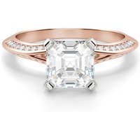 Irene Asscher 1.75 krt Pierścionek Zaręczynowy Diament Laboratoryjny 585 Różowe Złoto (14K)
