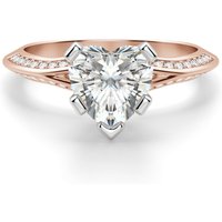 Irene Sercowy 1.75 krt Pierścionek Zaręczynowy Diament Laboratoryjny 585 Różowe Złoto (14K)