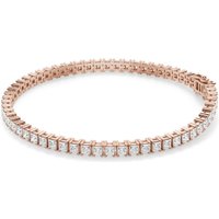 4 Prong Księżniczka Tenisowa Bransoletka s Laboratoryjnym Diamentem 6.00 krt z 14K (585) różowego złota