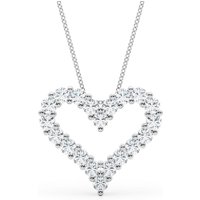 Naszyjnik Diamentowe Serce 1,00 ct Diament Laboratoryjny 585 Złoto Białe (14K)