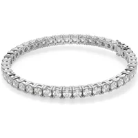4 Prong Okrągła Diamentowa Tenisowa Bransoletka 7.00 krt z białego złota pr. 14K (585).