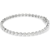 3 Prong Gruszka Tenisowa Bransoletka s Laboratoryjnym Diamentem 9.00 krt z białego złota pr. 14K (585)