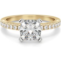 Angelix Poduszkowy 1.50 krt Pierścionek Zaręczynowy Diament Laboratoryjny 585 Żółte Złoto (14K)