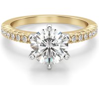 Angelix Okrągły 0.75 krt Pierścionek Zaręczynowy Diament Laboratoryjny 585 Żółte Złoto (14K)