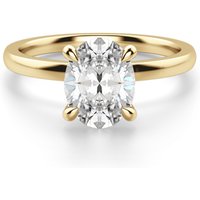 Solstice Owalny 0.50 krt Pierścionek Zaręczynowy Diament Laboratoryjny 585 Żółte Złoto (14K)