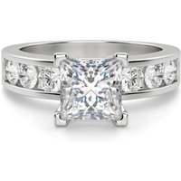 Diamond Diva Księżniczka 2.50 krt Pierścionek Zaręczynowy Diament Laboratoryjny 950 Platyna