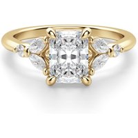 Haven Radiant 1.75 krt Pierścionek Zaręczynowy Diament Laboratoryjny 585 Żółte Złoto (14K)