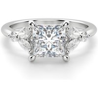Haven Księżniczka 2.50 krt Pierścionek Zaręczynowy Diament Laboratoryjny 585 Białe Złoto (14K)