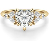 Haven Sercowy 0.75 krt Pierścionek Zaręczynowy Diament Laboratoryjny 585 Żółte Złoto (14K)