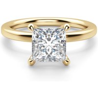 Arezzo Klasyczny Księżniczka 1.50 krt Pierścionek Zaręczynowy Diament Laboratoryjny 585 Żółte Złoto (14K)