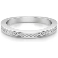 Obrączka Ślubna Abigail Laboratoryjny Diament 585 Białe Złoto (14K)