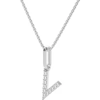 Wisiorek Litera "V" Laboratoryjny Diament 585 Różowe Złoto (14K)