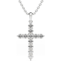 Wisiorek Clare Laboratoryjny Diament 585 Białe Złoto (14K)